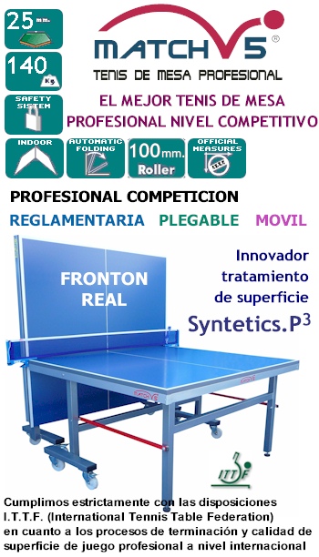Tenis de mesa Profesional Competici�n MATCH V5�