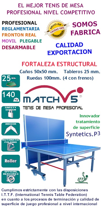 Tenis de mesa profesional MATCH V5®
