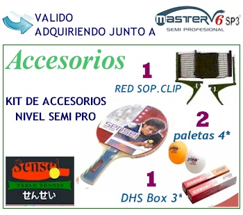PACK OFERTA MASTER V6 SP3� CON KIT DE ACCESORIOS PROFESIONALES