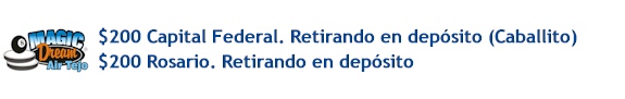 Tarifas de Env�os Parcialmemente Bonificados directos para Magic Dream Pool