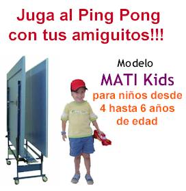 Ver detalles de la Mesa de Ping Pong MATIKids para ni�os