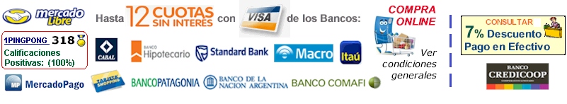 Compr� en 12 Cuotas sin inter�s en nuestra web con MercadoPago o desde MercadoLibre los mejores Juegos de sal�n de Argentina