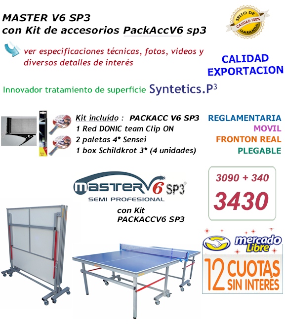 Master V6 sp3 con Pack de accesorios