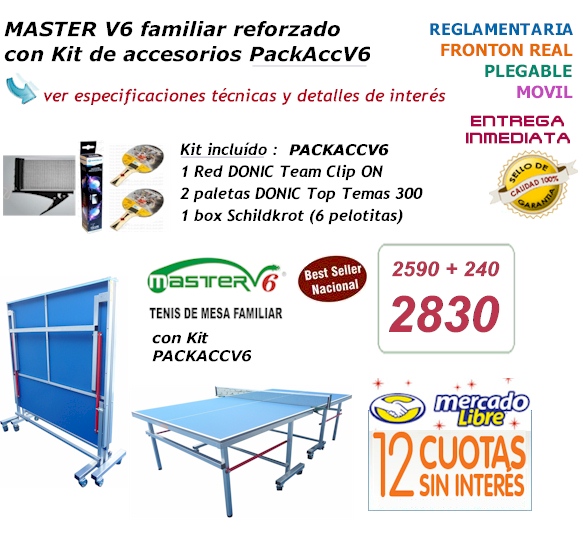 Master V6 con Pack de accesorios