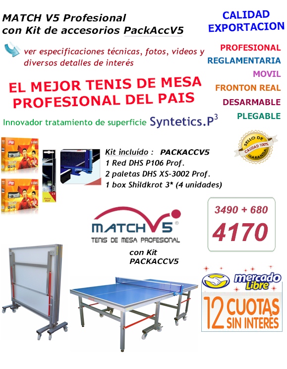 Match V5 con Pack de accesorios