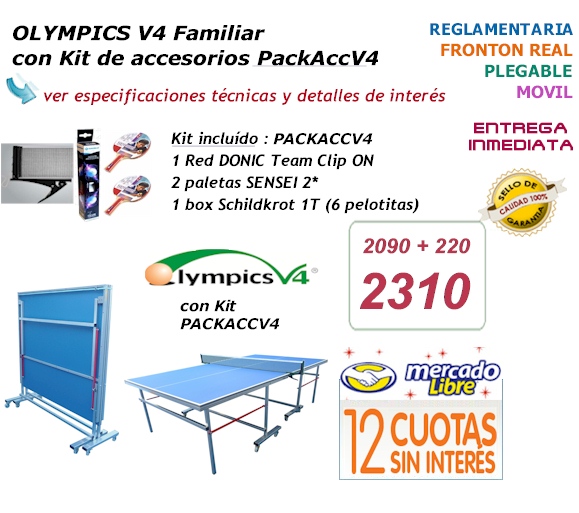 Nueva Olympics V4.2 con Pack de accesorios