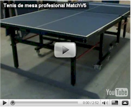 Ver video detalles generales Tenis de mesa MATCH V5