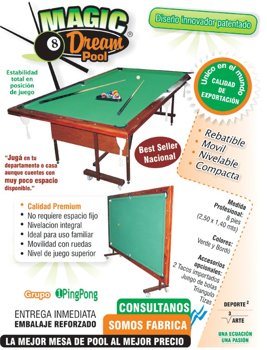 Mesas de Pool Magic Dream